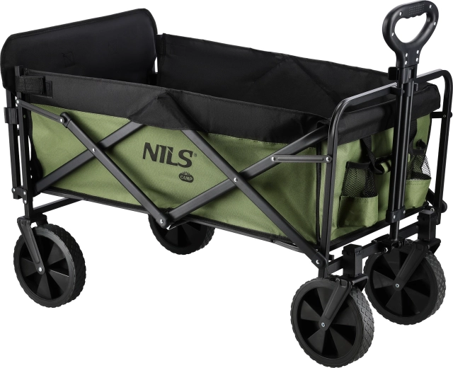 Folding camping cart NILS Camp 150 l green