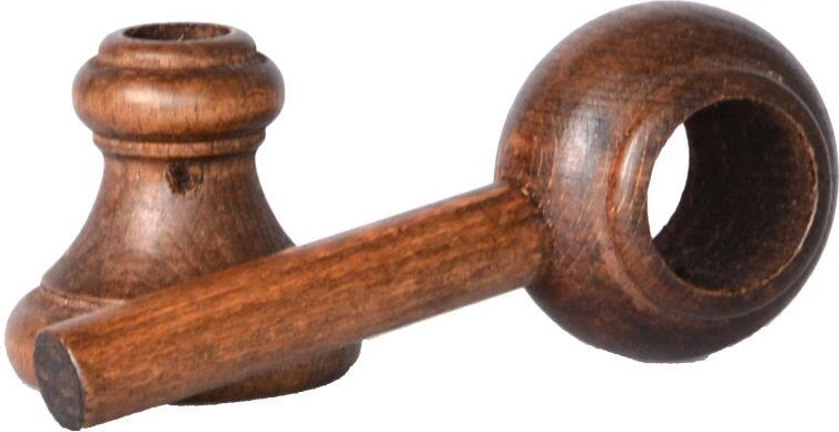 Medinis laikiklis užuolaidų karnizo strypui – riešutas