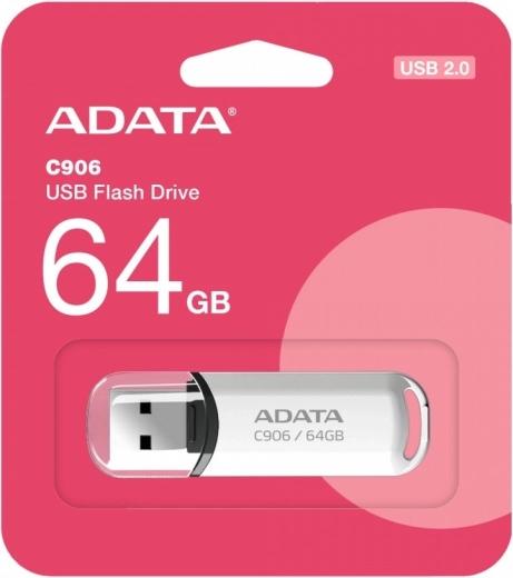 ADATA Pendrive C906 64GB USB2.0 white