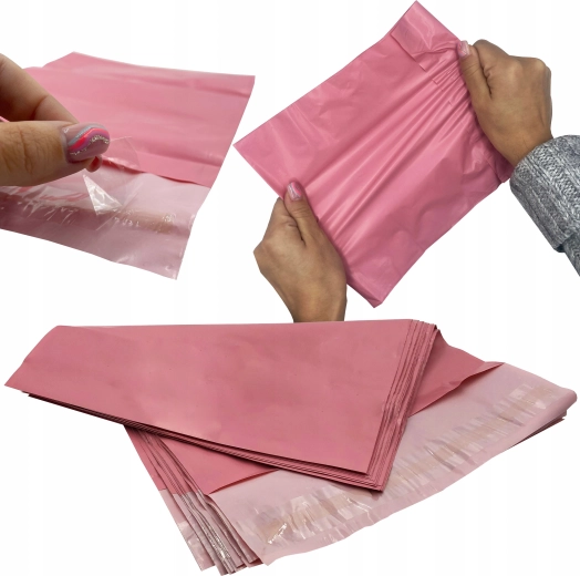 Pink courier envelopes 4XL 450 × 550 mm, 50 pieces