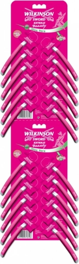Vienkartinis skustuvas WILKINSON Extra2 Beauty Strip – 24 vnt. (kaina už 1 vnt.)