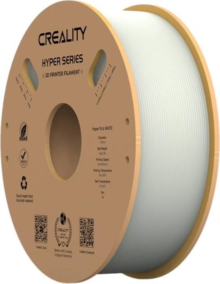 Filamentas Creality Hyper PLA baltas 1,75 mm