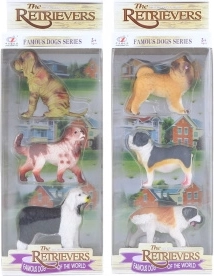 Set of plastic dogs (3 pcs)