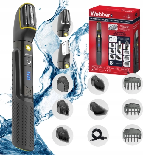 Webber 8-in-1 cordless face and body trimmer BG-600