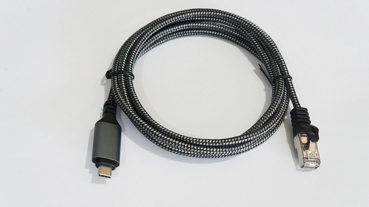 USB C – RJ-45 kabelis 3 m, kat. 6, 1 Gbit/s