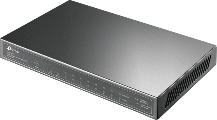 TP-Link TL-SG1210P gigabit PoE+ switch 9× RJ45 and 1× SFP