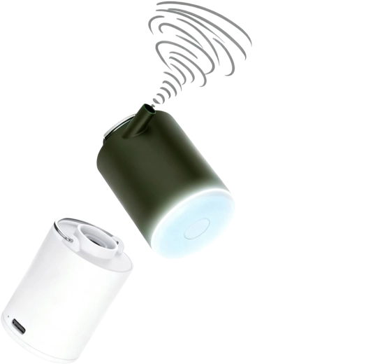 Electric camping air pump for mattresses 3.7 V with USB‑C
