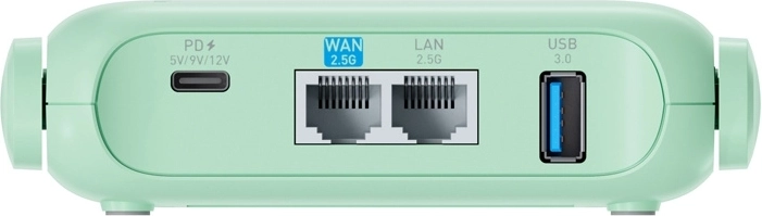 Fast wired ports 2.5 GbE and USB 3.0