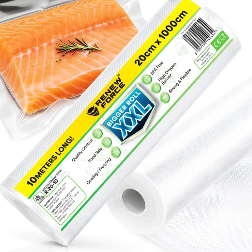 ReneW Force embossed vacuum sealing film roll 20 cm x 10 m