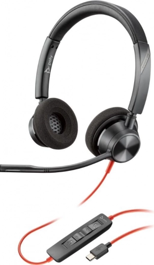 Stereo Headphones Poly Blackwire 3320 USB-C/A
