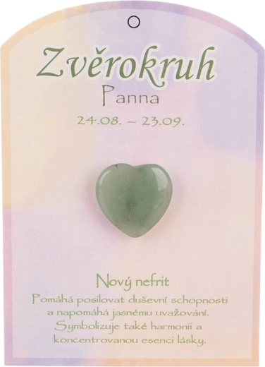 Jade Heart for the Virgo Sign