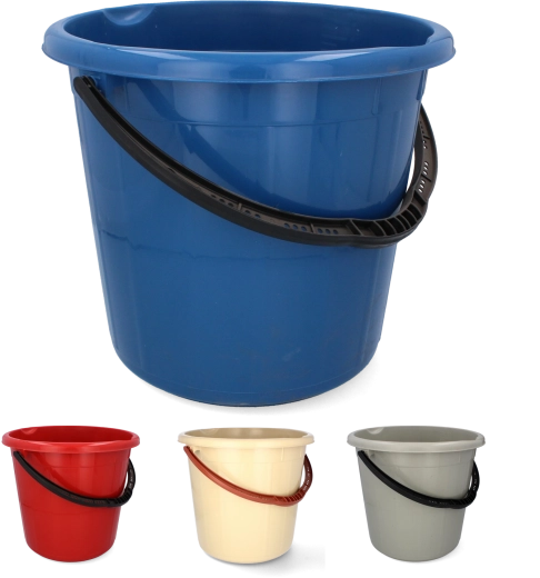 Plastikinis 20 l kibiras su metaline rankena