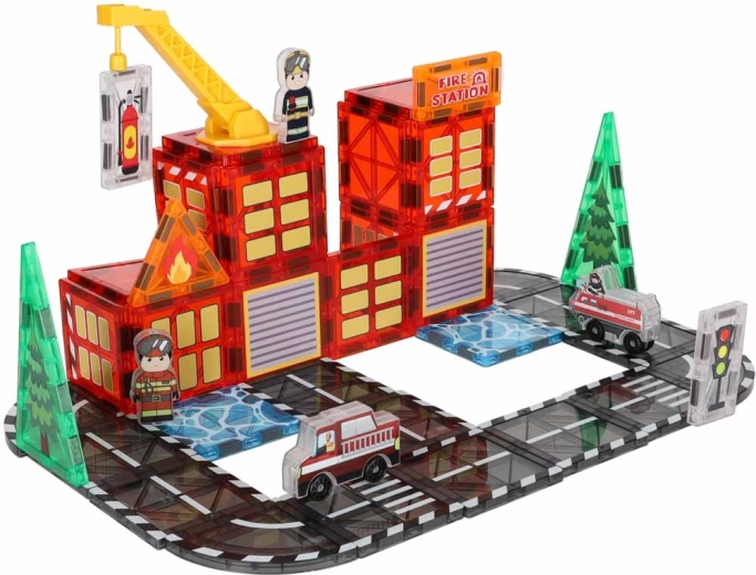 Fire station and city in one set