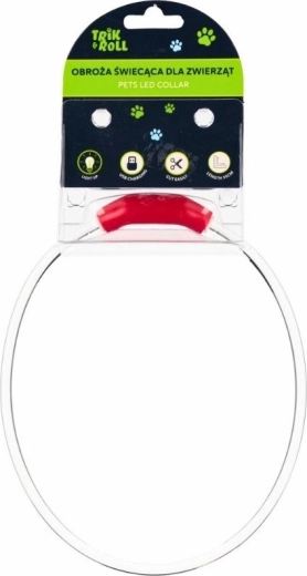 Šviečiantis LED USB antkaklis šuniui ir katei
