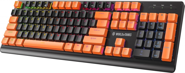 Mechanical gaming keyboard destroyer wt300 rgb – limited edition world of tanks