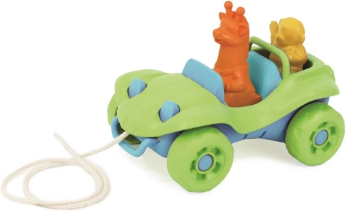 Žalias traukiamas automobilis nuo Green Toys