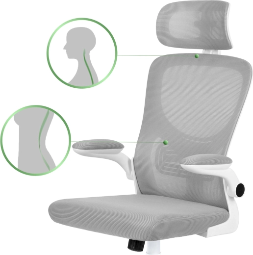 Breathable back and head support