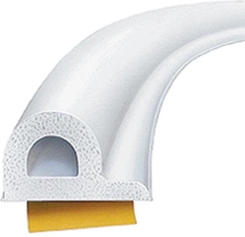 Window and door seal P, 9 × 5.5 mm, white, 100 m