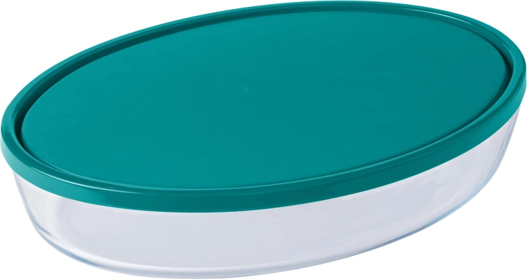 Stiklinis kepimo indas Pyrex su dangčiu 3,1 l (35 × 24 × 6 cm)