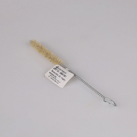 Test tube cleaning brush 10 mm with light-colored bristles