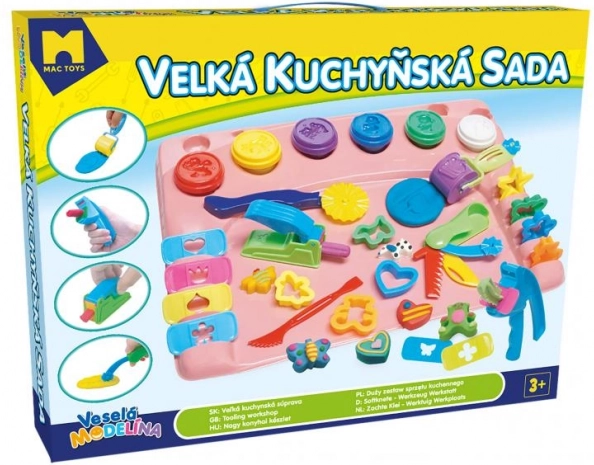 Modelo didelis virtuvinis rinkinys su modeliavimo kilimėliu