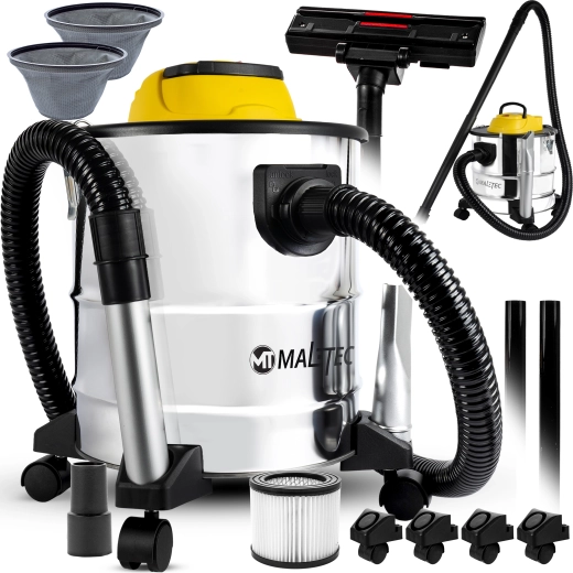 Maltec pramoninis dulkių siurblys TurboVac 20 l su HEPA filtru