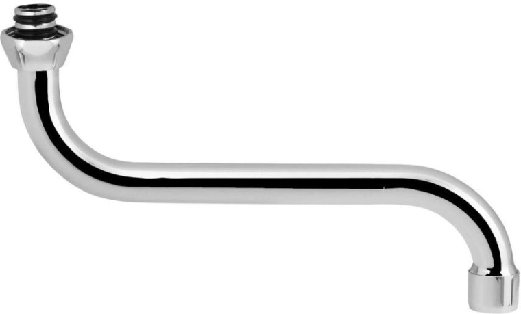 220 mm ištekėjimo vamzdelis, chromas