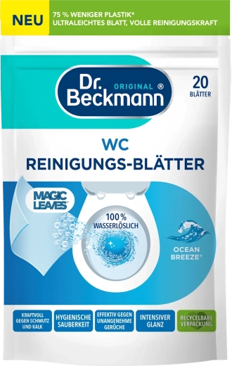 Dr. Beckmann tualeto valymo servetėlės Ocean Breeze, 20 vnt.