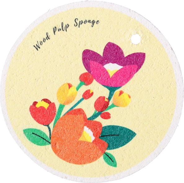 Natural Dish Sponge - Beige, Pattern II