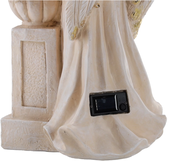 Decorative angel with bowl and LED lighting