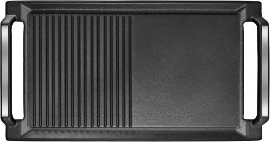 Two zones: ridged and smooth