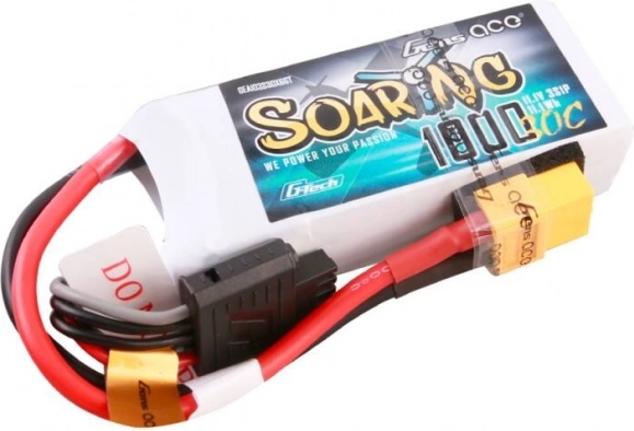 LiPo Battery Gens Ace G-Tech Soaring 1000 mAh 11.1 V 30C 3S