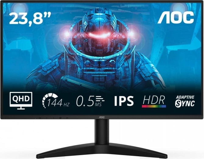 23.8" IPS monitor 144 Hz with HDMI and DisplayPort