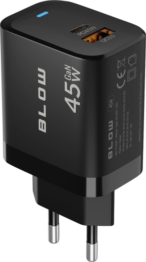 45 W fast charging with Power Delivery