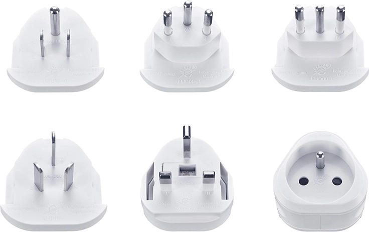 Compact adapter with interchangeable attachments