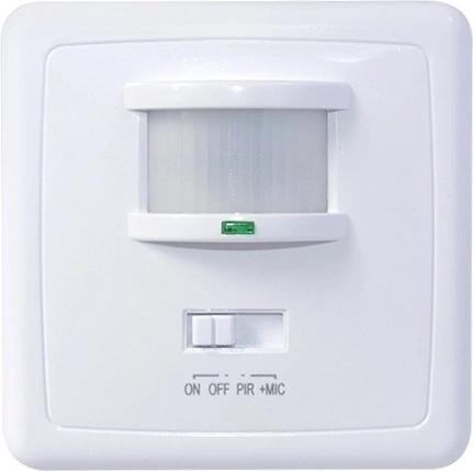 Wall-mounted Motion and Sound Sensor PIR MIC