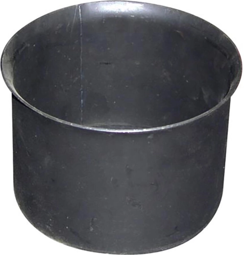 Smoke wall sleeve steel 160 mm black
