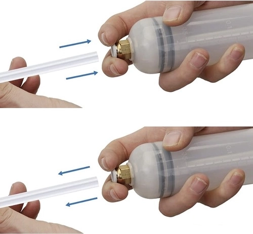 2 lanksčios žarnelės ir kamšteliai nuo išsiliejimo