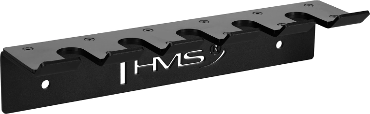Wall-mounted rack for 5 Olympic bars HMS