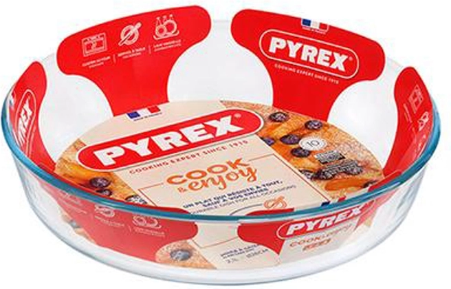 Pyrex glass cake dish 26 cm 2.1 l