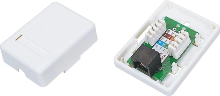 Paviršinis UTP lizdas kat. 5e 1× RJ45