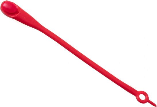 No-tie silicone shoelaces, 14 pcs – red
