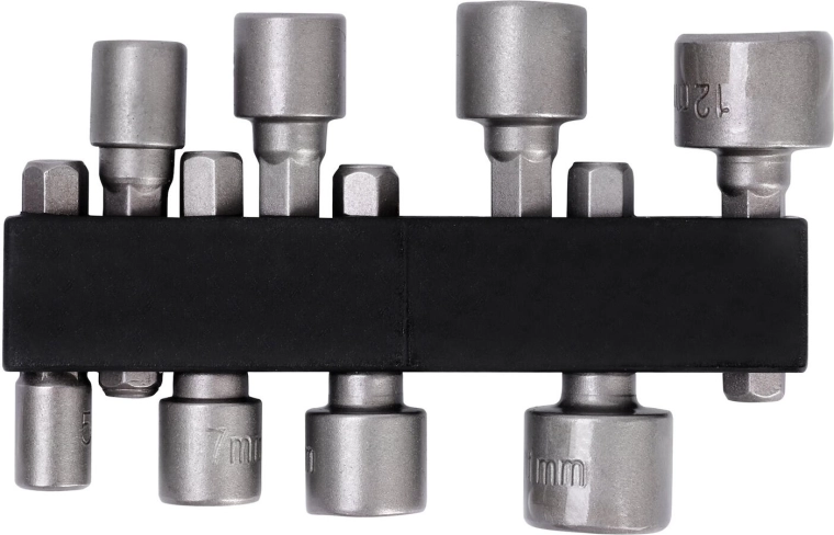 1/4" adapterių rinkinys 5–12 mm (8 dalys)