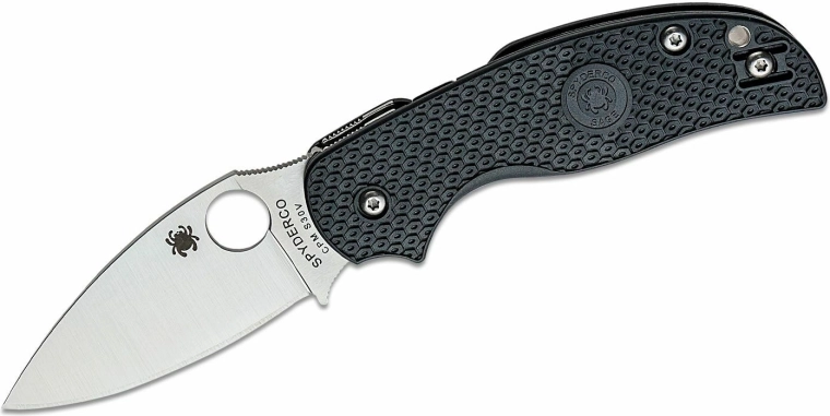 Spyderco Sage 5 Lightweight folding knife 7.6 cm, satin, black, FRN