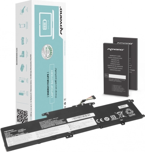 Movano battery for Lenovo ThinkPad Yoga L380 and L390 L17L3P53 3990 mAh 44 Wh