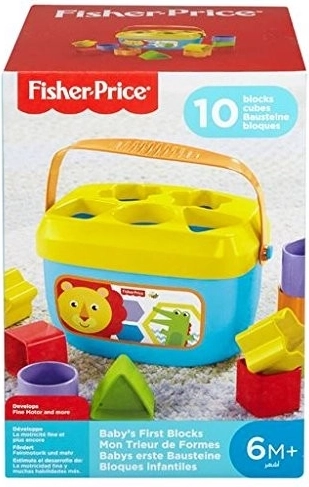 Pirmieji kaladėlės kūdikiui FISHER‑PRICE