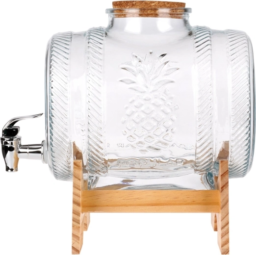 Stiprus stiklas su ananaso reljefu