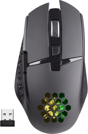Defender Glory RGB Wireless Gaming Mouse, Black