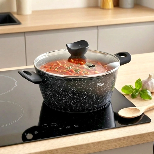 Non-stick granite surface for healthy cooking