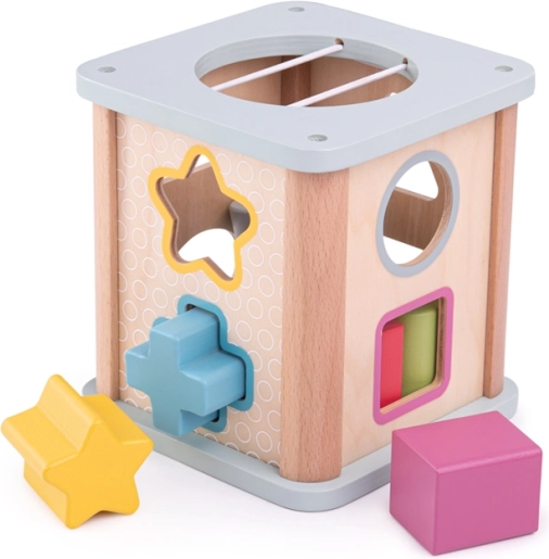 Bigjigs Toys motorikos kubas, mėlynas